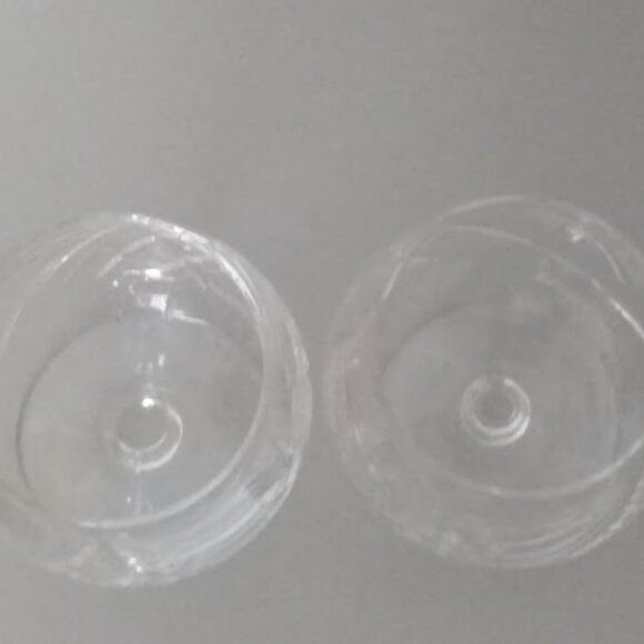 Pair Of Crystal Pinwheel Brandy Snifters - Picture 2 of 5